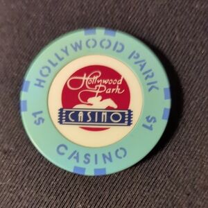 Hollywood Park Casino Chip $1